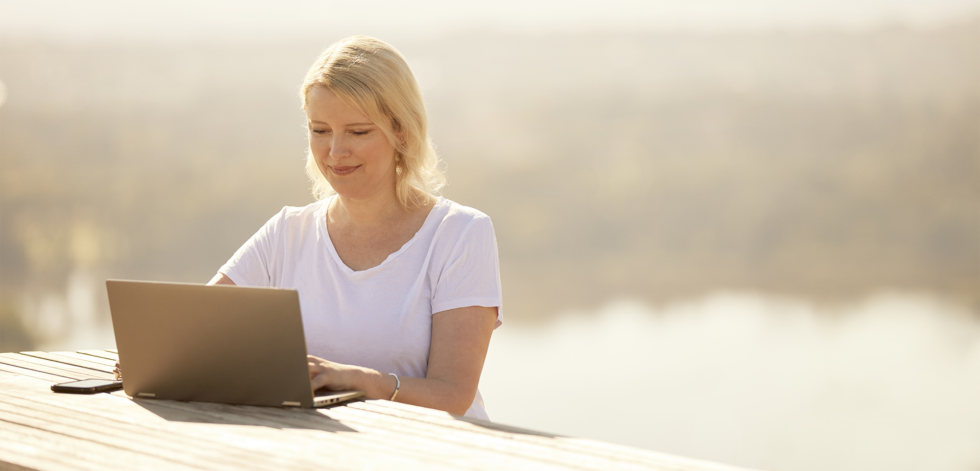 Canberra woman with laptop